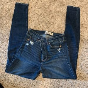 Abercrombie and Fitch super skinny high rise jeans